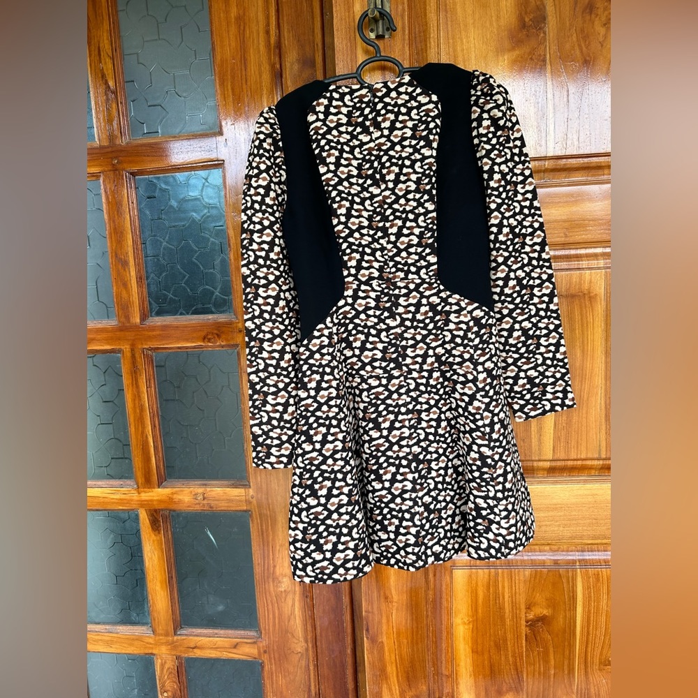 Long sleeve skater mini dress. Used once. Size Medium - Picture 5 of 6